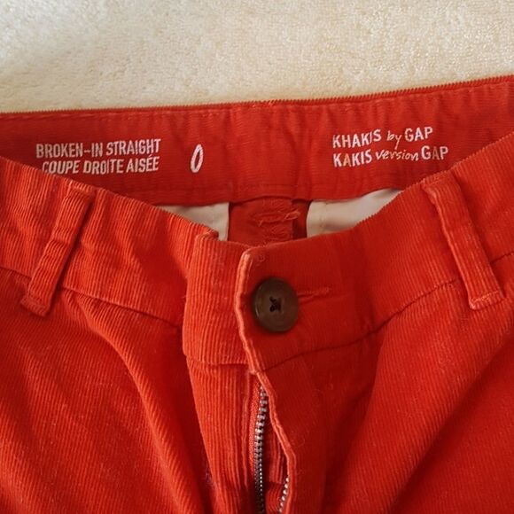 3/$20 Gap woman 100% cotton pant orange size 0 - Picture 3 of 5